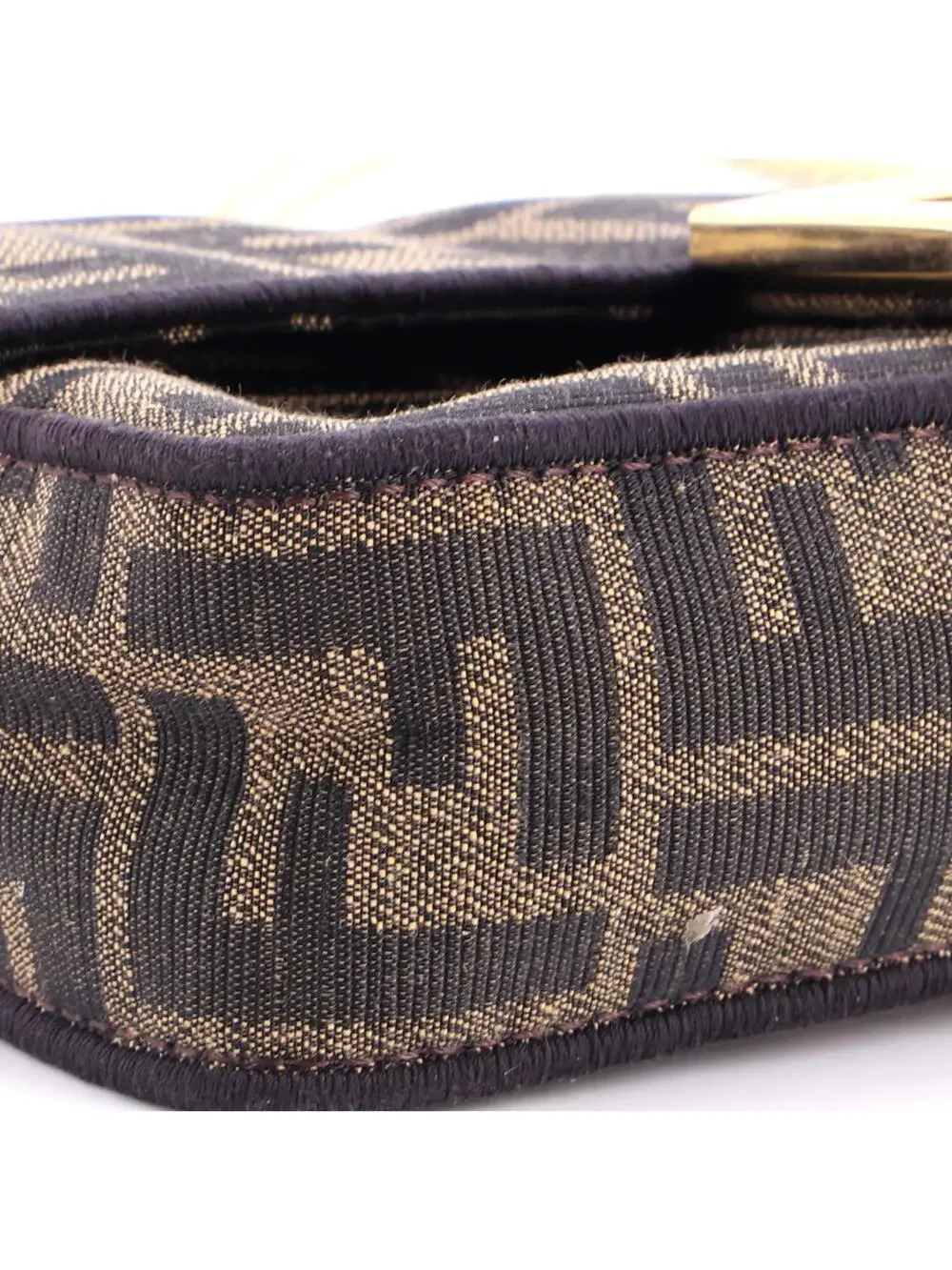 Fendi Baguette Nm Bag Zucca Canvas Mini #281289F23B - Picture 6 of 7